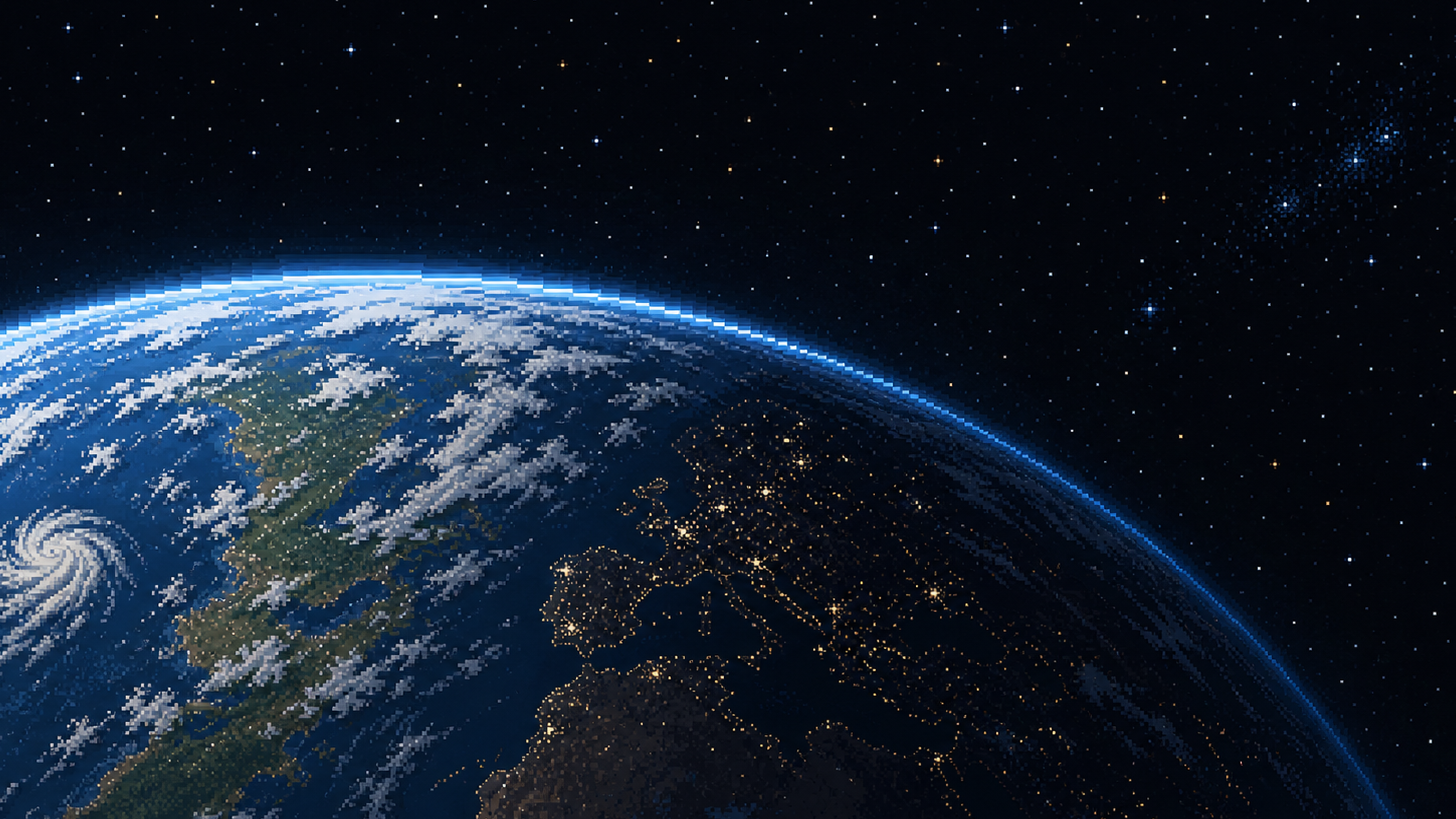 Earth seen from orbit in The Last Shelter