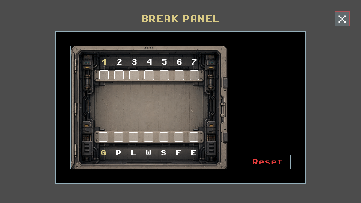 Breaker panel interface from The Last Shelter